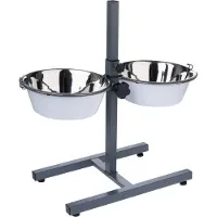 TIAKI dobbeltskål med justerbart stativ - 2 x 2650 ml, Ø 25 cm