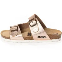 Bayton Pantoletter 'ILITHYE' rosa guld / sort