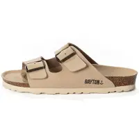 Bayton Pantoletter 'Atlas' beige / sort