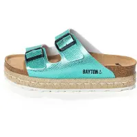 Bayton Pantoletter 'Alcee' lysebrun / mint