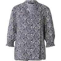ONLY Bluse 'ONLRaya' natblå / hvid