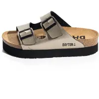 Bayton Pantoletter 'JAPET' bronze / sort