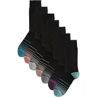 Next Sokker lyseblå / grå-meleret / pink / sort