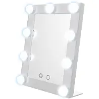 24hShop Make-up-spejl med LED-lys og touch-kontrol