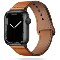 Tech-Protect LÆDERFIT APPLE WATCH 4 / 5 / 6 / 7 / 8 / 9 / SE / ULTRA 1 / 2 (42 / 44 / 45 / 49 MM) BRUN