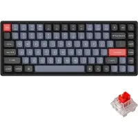 Keychron K2 Pro QMK/VIA Wireless RGB Hot Swap K Pro Red - Gaming Tastatur - Uden Numpad - Nordisk - Sort