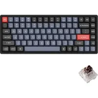 Keychron K2 Pro QMK/VIA Wireless RGB Hot Swap K Pro Brown - Gaming Tastatur - Uden Numpad - Nordisk - Sort