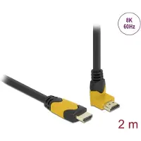DeLOCK High Speed HDMI-kabel, han lige til han 90 op vinklet 2 m