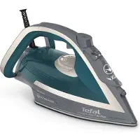Tefal Ultragliss Plus FV6842E0 - Dampstrygejern med automatisk afbrydelse - såleplade: Durilium Airglide - 2800 W - elfenben/blå