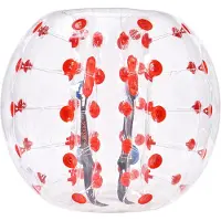 Vevor Oppustelig Bumper Ball 1-pak, 4FT/1.2M Body Sumo Zorb-bolde til teenagere og voksne, 0.8 mm tykke PVC menneskehamster-boblebolde til udendørs holdspil, Bumper Bopper-legetøj til haven, gården, p