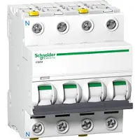 Schneider Automatsikring iC60N C 3P+N 63A 6kA