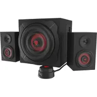 Genesis Helium 610BT - Højttalersystem - til PC - 2.1-kanal - trådløs - Bluetooth - 60 Watt (Total) - sort, rød