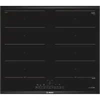Bosch Serie 6 PXX695FC5E, Sort, Indbygget, 60 cm, Zone induktionskogeplade, Keramisk, 4 zone(s)