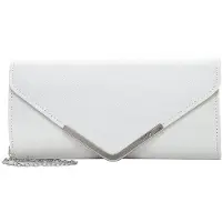 Tamaris Clutch 'Amalia' sølv / perlehvid