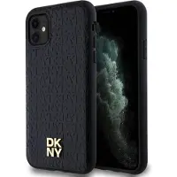 DKNY Dkhmn61pshrpsk Iphone 11xr 6.1 Leather Monogram Pattern Telefon Etui