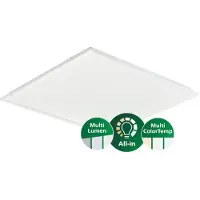 Signify Philips CoreLine Panel All-in RC132V Gen6 LED 2900-3600-4300lm/830-840 DALI 60x60 UGR<19