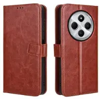 Mtp Products Xiaomi Redmi 14C/14R/Poco C75 Pung med Magnetisk Lukning - brun