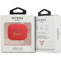 GUESS GUA3LSCHSR AirPods 3 cover rød/rød Silikone Charm Heart Collection