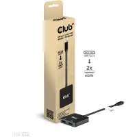 Club 3D - Videoadapter - USB-C han til HDMI hun - 15 cm - USB Power Delivery (100 W), 4K60 Hz support