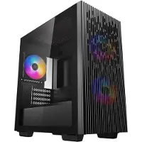DeepCool MATREXX 40 3FS - Tower - micro ATX (ATX / PS/2) - sort - USB/Lyd