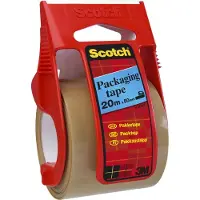 3M Scotch C5020D - Dispenser med pakketape - 50 mm x 20 m - polypropylen - brun tape