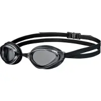 Arena Python Racing Swimbrgles til m?nd og kvinder UV-beskyttelse Anti-Fog Dual Strap Non-Mirror Lens SmokeBlack