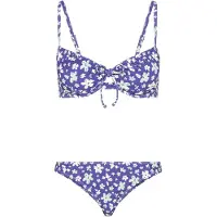 LASCANA Bikini 'Cecily' indigo / mint / hvid