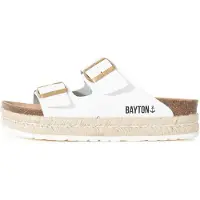 Bayton Pantoletter 'Alcee' beige / guld / sort / hvid