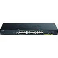 D-Link DGS 1250-28X - Switch - L3 Lite - smart - 24 x 10/100/1000 + 4 x 10 Gigabit SFP+ - monterbar på stativ