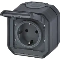 Legrand PLEXO55 komplet Schuko stikkontakt auto terminal 16A 2M antracit