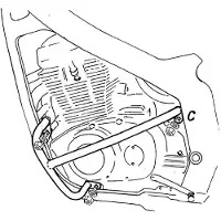 Hepco & becker Tank- og motorbøjle GS 500 E, SORT