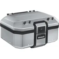 Shad Topcase Tr37 Terra Aluminium 37L ALUMINIUM 37L SØLVFARVET brun