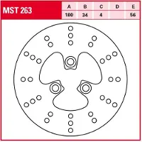 TRW Mst263 Bremse Skive