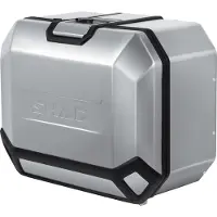 Shad Sidekuffert Terra Aluminium 47L Sølv, venstre brun
