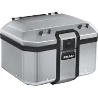 Shad Topcase Tr48 Terra 48L aluminium sølv ALUMINIUM 48L SØLVFARVET brun