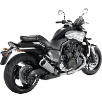 Akrapovic Slip-On Line Lyddæmper VMAX 09- TITAN