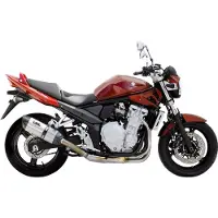 MIVV Suono Rustfrit/Carbon End Cap Slip-On Suzuki GSF650 Bandit P.030.L7