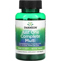 Swanson Health , Bare Multi med Jern, 130 Tabletter