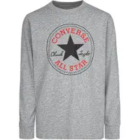 Converse Shirts grå-meleret / rød / sort