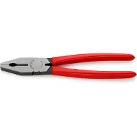 Knipex 03 01 250, Lineman''s tænger, 1,5 cm, Plast, Stål, Plast, Stål, Rød, 250 mm