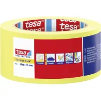 TESA 43340000400 Pr?cision Indoor-Razor Sharp Edge Masking Tape til maleri og dekorering af resterfri fjernelse 50 m x 50 mm klar 50 mm