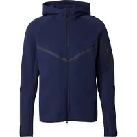 Nike Hættetrøje Tech Fleece FZ Windrunner - Navy/Sort, størrelse Medium