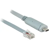 DeLOCK - Seriel adapter - USB-C - RS-232 x 1 - grå