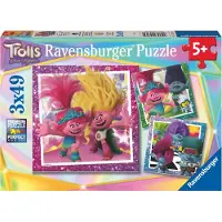 Ravensburger Trolls 3 3x49 Piece Jigsaw Puzzle Set for Kids - Screen -Free Activity ?ger koncentrationen og fokus