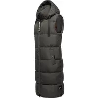 NAVAHOO Vest 'Schnuffelchen' mørkegrå / sort / hvid