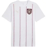 Puma Manchester City Trænings T-Shirt Pre Match - Hvid/Bordeaux Børn, størrelse 176 cm