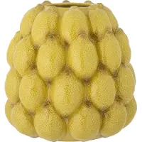 Bloomingville Limone vase Ø22 cm Gul