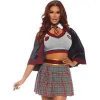 Leg avenue Ben Avenue 2 pc stavebinding skolepige flerfarvet farve