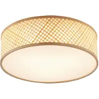 QAZQA Orientalsk bambusloftslampe natur 40 cm - Tremmo