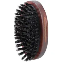 Lussoni Wooden Oval Beard Brush Natural Bristles